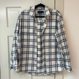 Abercrombie & Fitch Blue and White flannel